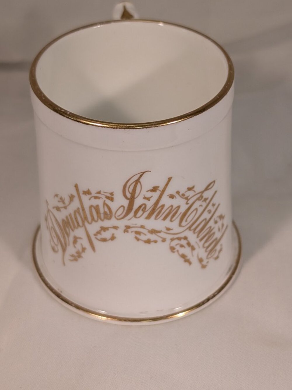 Antique Vintage Christening Mug  "" DOUGLAS JOHN ELDRED ""